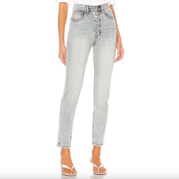 WeWoreWhat Danielle High Rise Straight Jeans - Picture 4 of 7